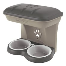 Wall Mounted Pet Feeder with Storage